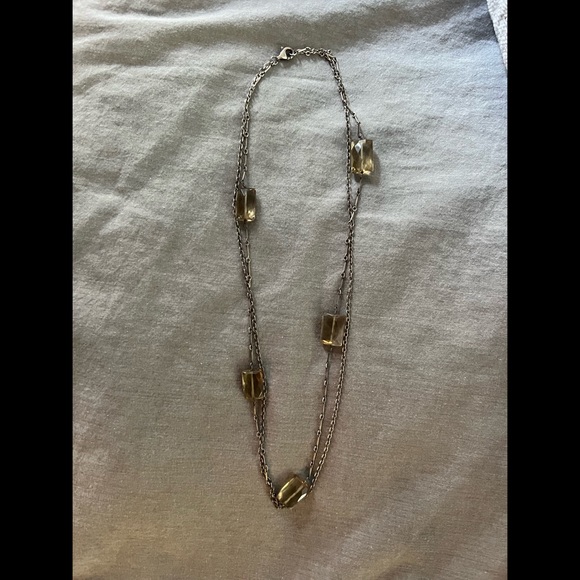 Smokey Quartz Silver Necklace - Picture 5 of 15